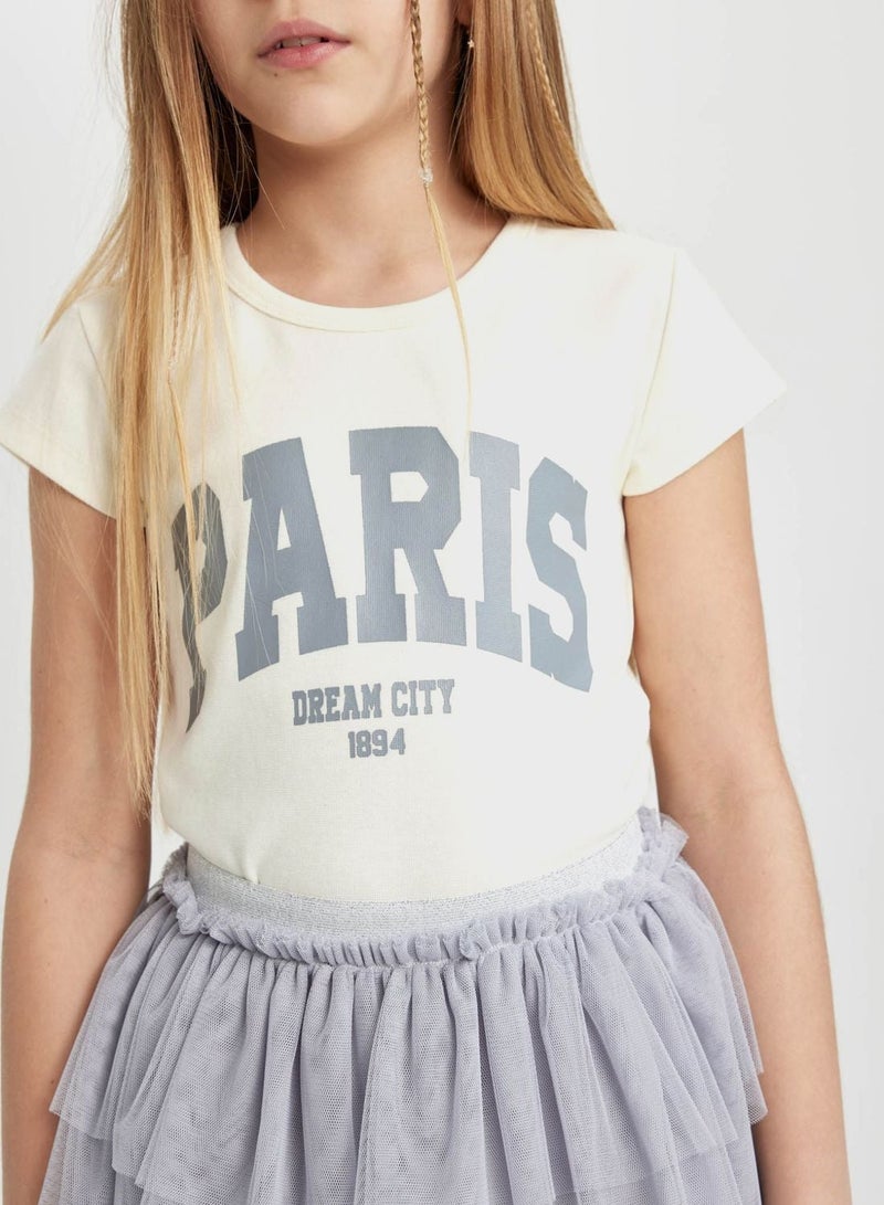 ديفاكتو تيشيرت بقصة ضيقة وأكمام قصيرة - Image 3